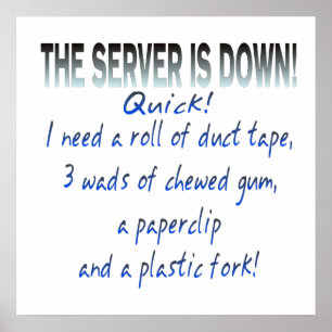 Server ist unten poster