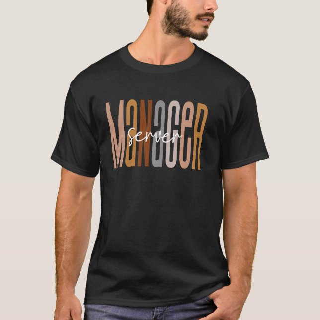 Server Manager Squad Funny Server Manager Crew T-Shirt (Vorderseite)