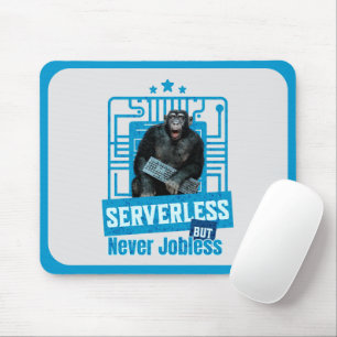 Serverloser lustiger Affe-Entwicklerhumor Mousepad