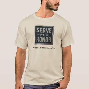Servez avec honneurMC (nom de mission LDS) T-shirt