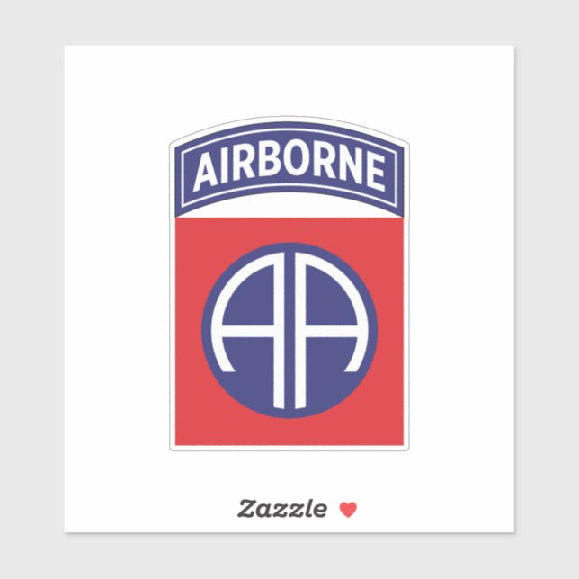 Service-Abzeichen für den 82. Im Flugzeug Bereich Aufkleber (Blatt)