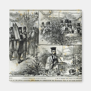 Service an der jüdischen Synagoge Magnet