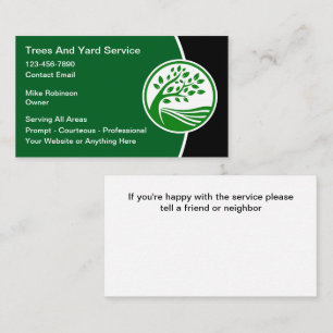 Service Arbre Et Jardin Carte de visite Moderne