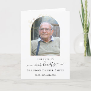 Service Beerdigung Obituale mit Foto Danke Karte