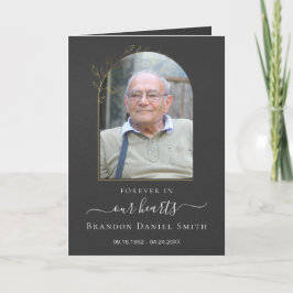 Service Beerdigung Obituale mit Foto Danke Karte