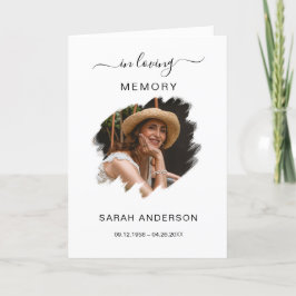 Service Beerdigung Obituale mit Foto Danke Karte