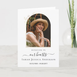 Service Beerdigung Obituale mit Foto Danke Karte