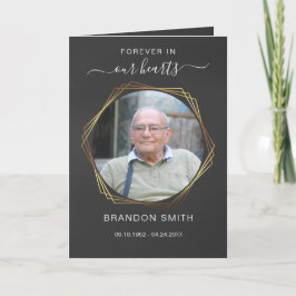 Service Beerdigung Obituale mit Foto Danke Karte