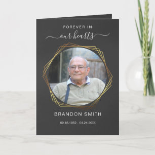 Service Beerdigung Obituale mit Foto Danke Karte