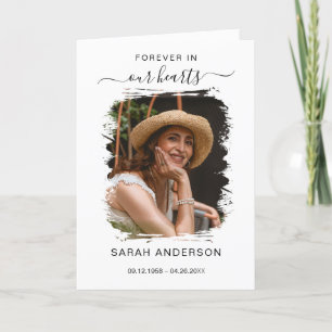 Service Beerdigung Obituale mit Foto Danke Karte