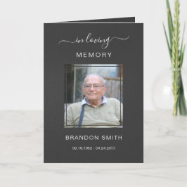 Service Beerdigung Obituale mit Foto Danke Karte