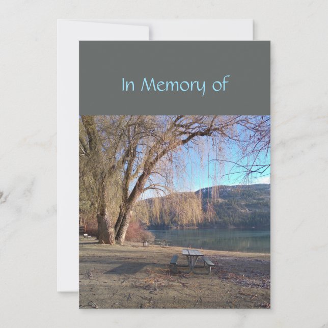 Service commémoratif Invitation Beautiful Lake Bea (Devant)