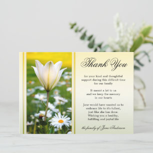 Service commémoratif Lily Sympathy Cartes de remer