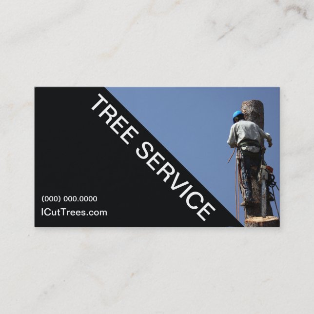 Service d'arbre aménageant le carte de visite en (Devant)