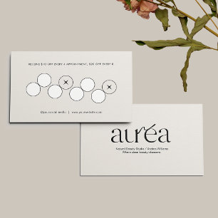 Service de beauté Carte de visite de fidélité