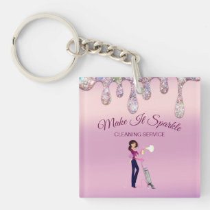 Service de nettoyage de la femme de parties scinti
