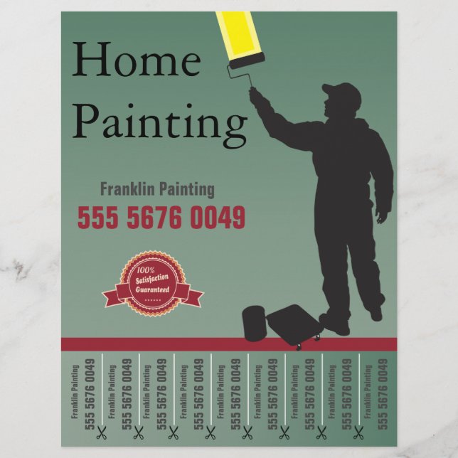 Service de peinture Handyman Small Business Flyer (Devant)