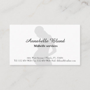 Service der Hebamme Elegant Minimalist Moderne Visitenkarte