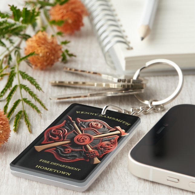 Service des incendies Emblème de courage et de dév (Devant droit)