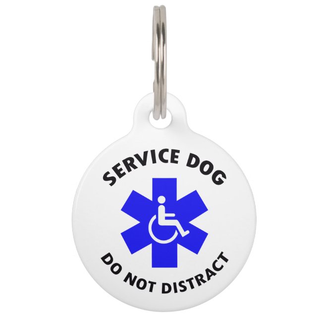 Service Dog Haustiermarke (Vorderseite)