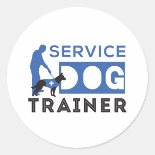 Service Dog Trainer Runder Aufkleber