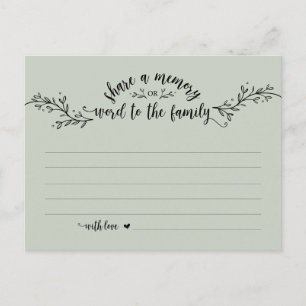 Service funéraire, Rustic Sage, Partager une carte