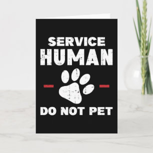 Service Human Nicht Streicheln Lustiges Hundebesit Karte