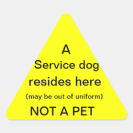 Service-Hund liegt hier Aufkleber