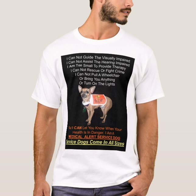 Service-Hunde kommen in alle Größen T-Shirt (Vorderseite)