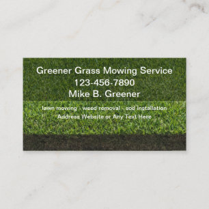 Service local de pelouse Meilleurs Cartes de visit
