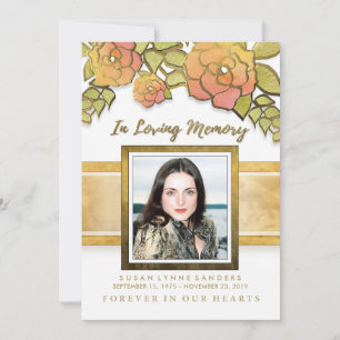 Service Memorial Invitation photo de Golden Flower