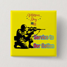Service To Nation gelb Button
