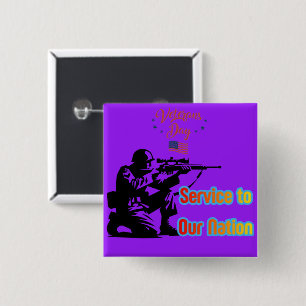 Service To Nation lila Button