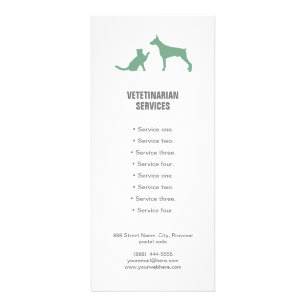 Service vétérinaire Carte de rack pour chien et ch