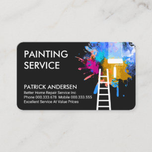 Service zur Reparatur von Paint-Zuhause Visitenkarte
