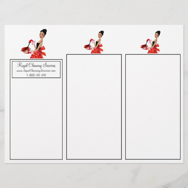 Services de nettoyage - Afro-Américains Diva Flyer (Devant)