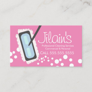 Services de nettoyage Bubbles Mop Carte de visite