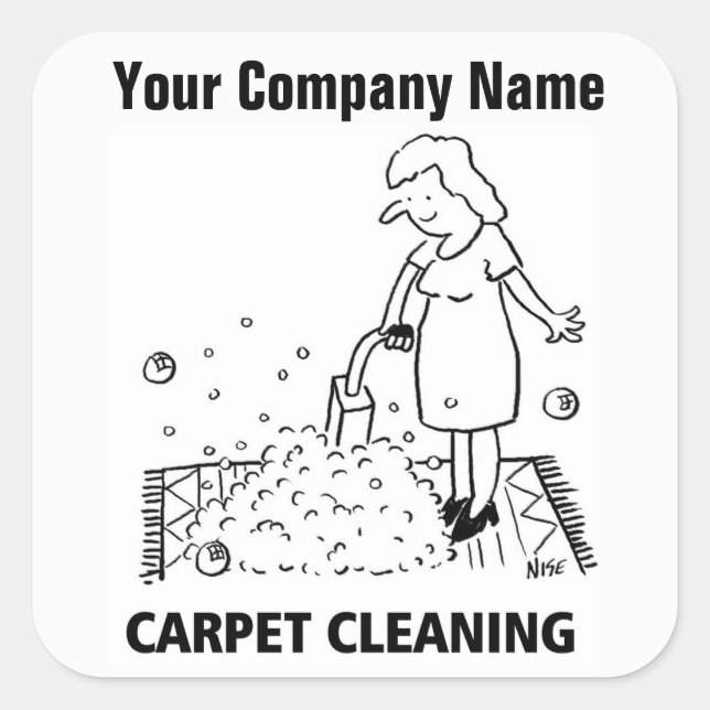 Services de nettoyage de tapis Stickers de dessin (Devant)