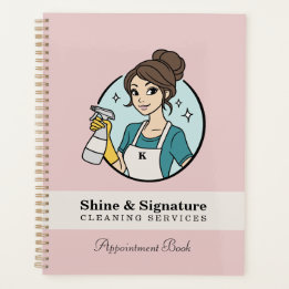 Services de nettoyage Modern Pink Maid Logo