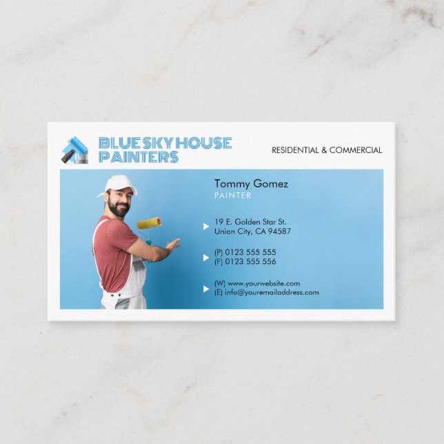 Services de peinture | Peintre au travail Carte de (Devant)