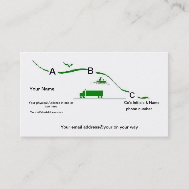 Services de transport de carte de visite (Devant)