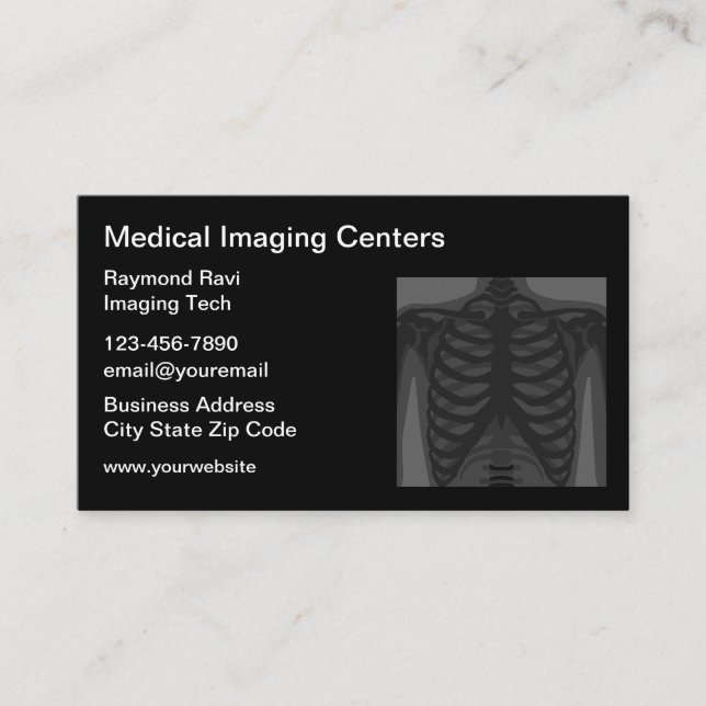 Services Médicales de radiologie d'imagerie Cartes (Devant)