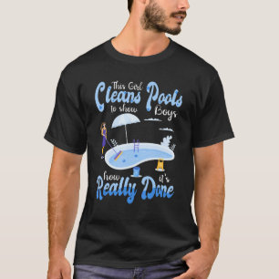 Servicetechniker für die Reinigung des Schwimmbads T-Shirt
