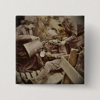Servieren des verwundeten Soldaten-Kaffees Button