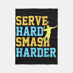 Servieren Sie Hard Smash Harder Badminton Player S Fleecedecke