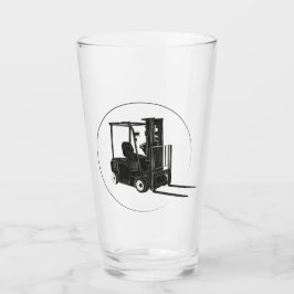 Servieren von Getränken mit Gabelstapler Grafik Glas
