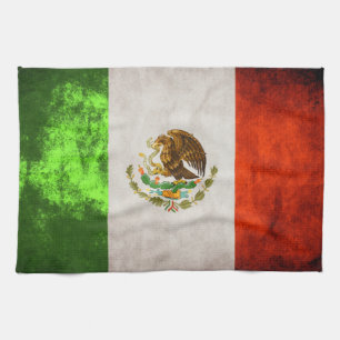 Serviette 16" de drapeau mexicain x 24"