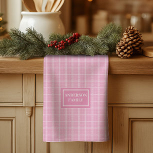 Serviette à Carreaux Douce de Style Cuisine Chic P