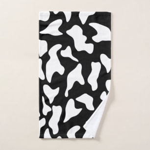 Serviette à imprimer à la main de vache