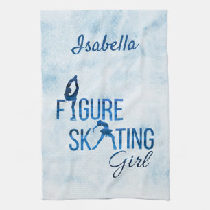 Serviette à lame Couleurs bleues de la patineuse